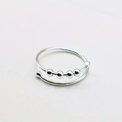 Sterling Silver Turnable Decompression Ring