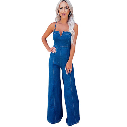 Women Denim Jumpsuit