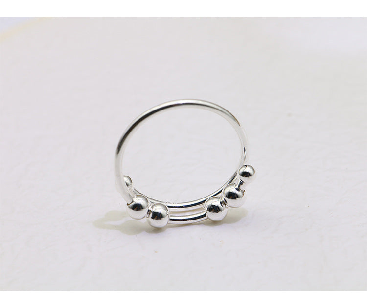 Sterling Silver Turnable Decompression Ring